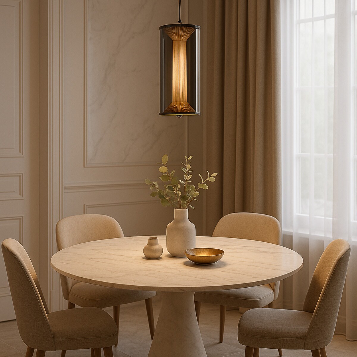 Lampa wisząca Light Prestige Aeris dymny LED CCT 3000K/4000K/6000K (regulowana) 1 szt.