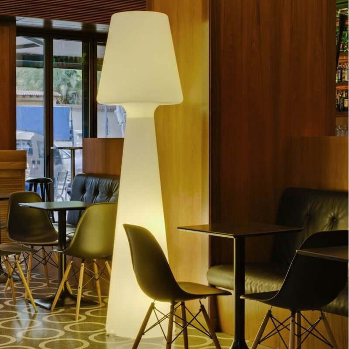 Lampa podłogowa do ogrodu Lola LUMLL110WLNW King Home LED 1,2W 6000K IP54 biała