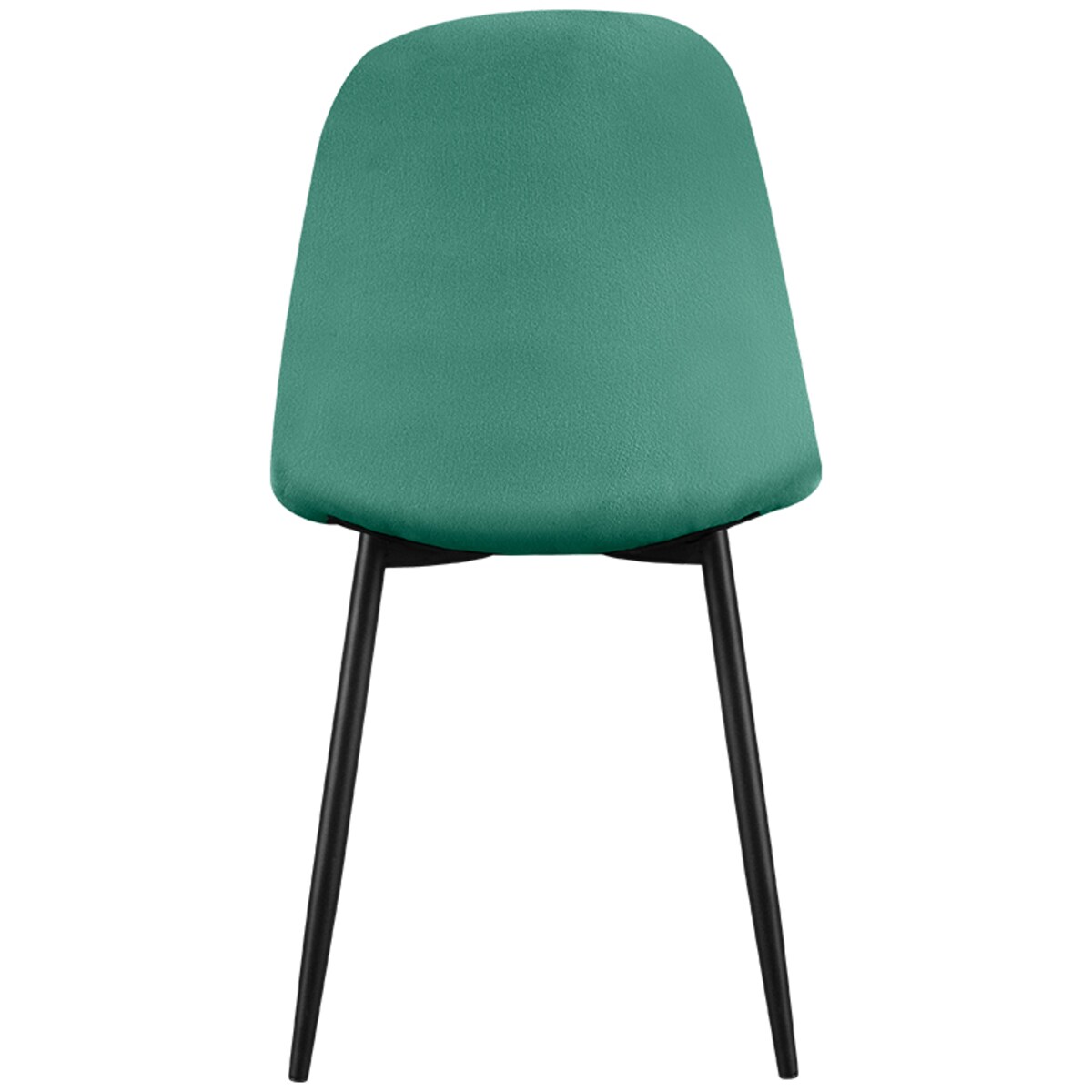 Krzesło tapicerowane welurowe pikowane do jadalni salonu z guzikami zielone