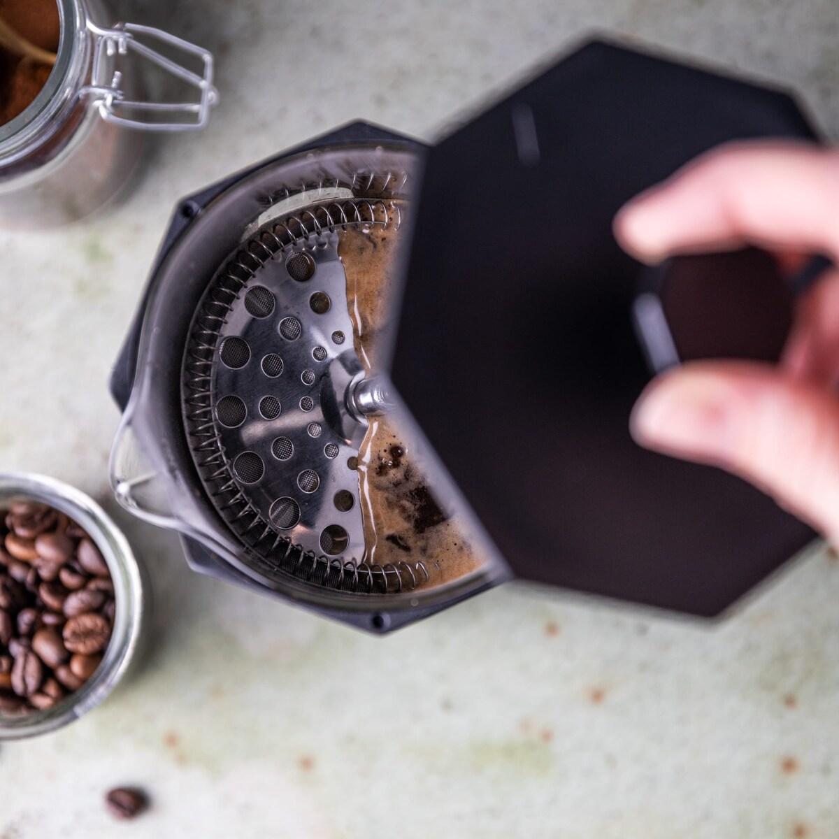 Zaparzacz do kawy herbaty 0.60L French Press czarny KLAUSBERG