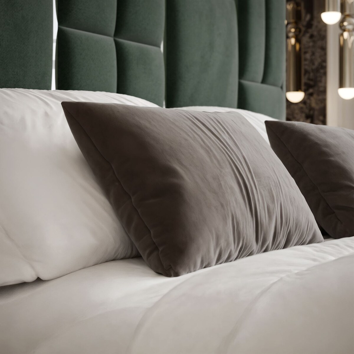 Łóżko tapicerowane BRIGITTE SILVER, pojemnik na pościel, s34, 160x200, Element 12