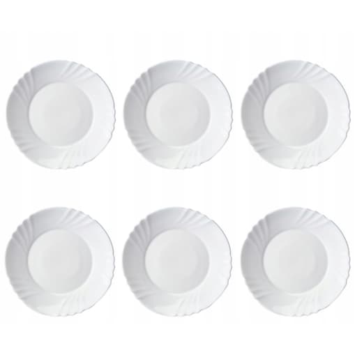 TALERZYKI DESEROWE talerz BIANCO BIAŁE 6 x 20 cm