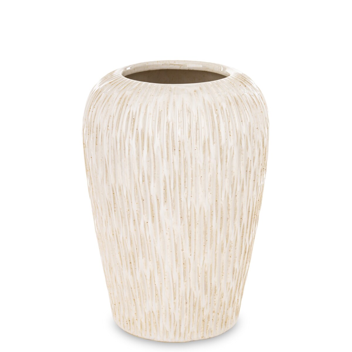 Osłonka wazon ceramiczny 24,5x16x16 cm FIBI-3 biały