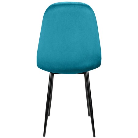 Krzesło tapicerowane nowoczesne pikowane do salonu jadalni turkusowe