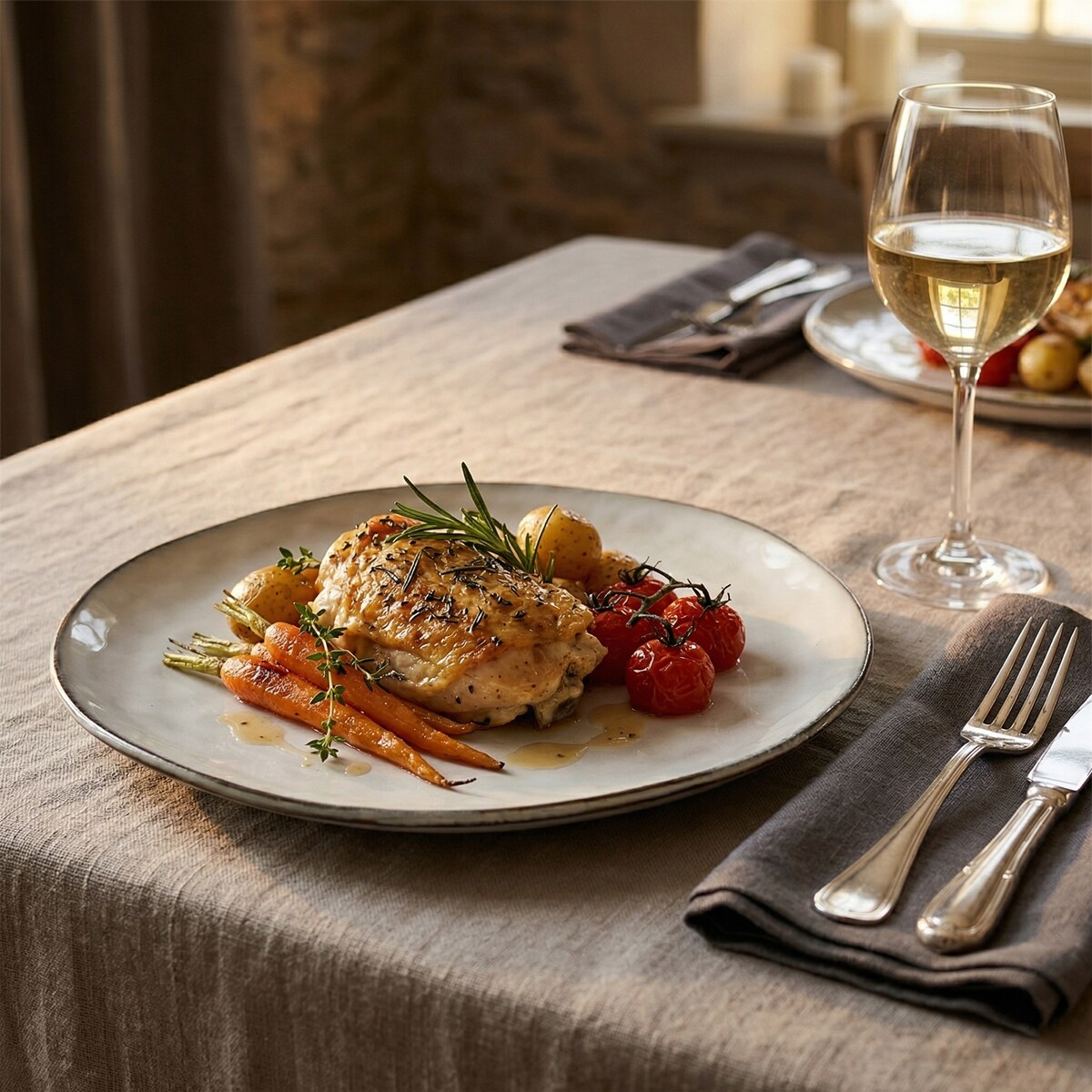 TALERZ OBIADOWY PŁYTKI PŁASKI BEŻOWY 28cm CERAMICZNY OKRĄGŁY NA SZTUKI