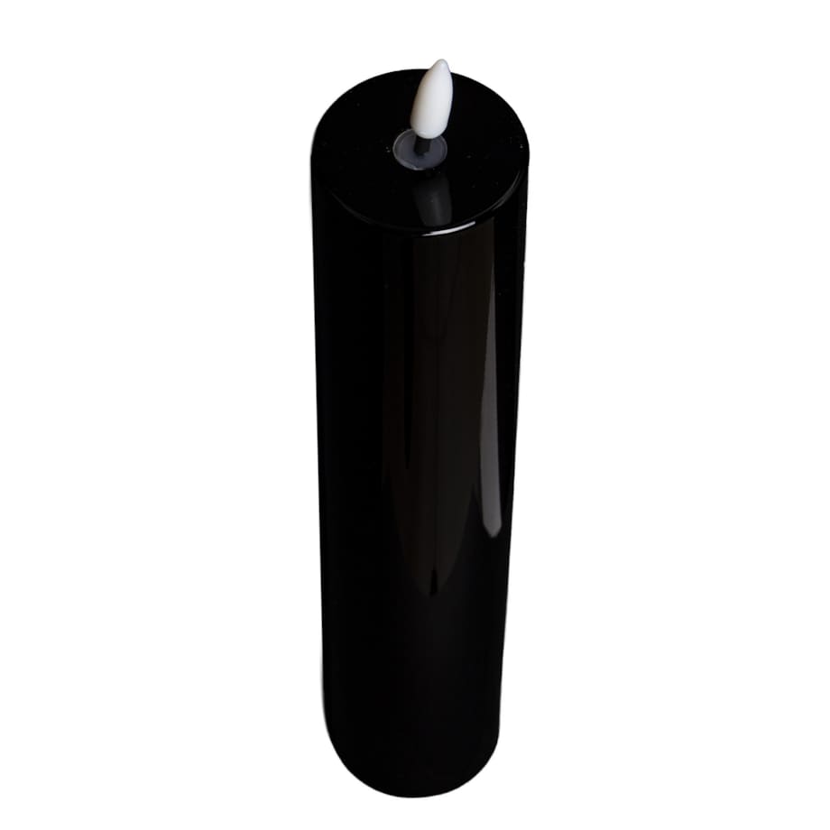 Świeca LED z tworzywa sztucznego TIMER 29x5x5 cm MOMBATTI-2 czarna medium