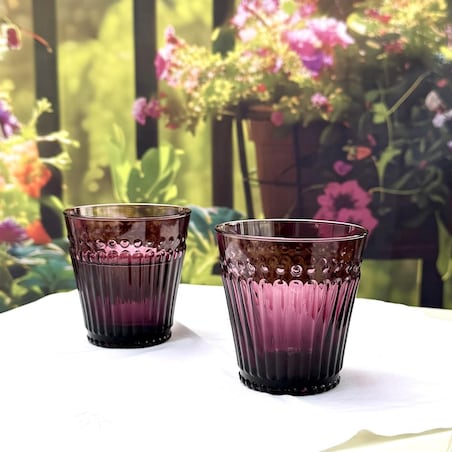 VILLA ITALIA Szklanka purpurowa 250 ml MISTE