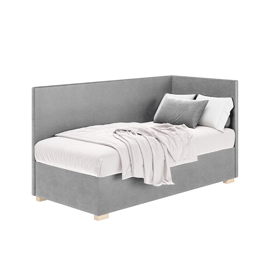 Mesonica Łóżko Flexi, szare, 90x200, Prawostronne