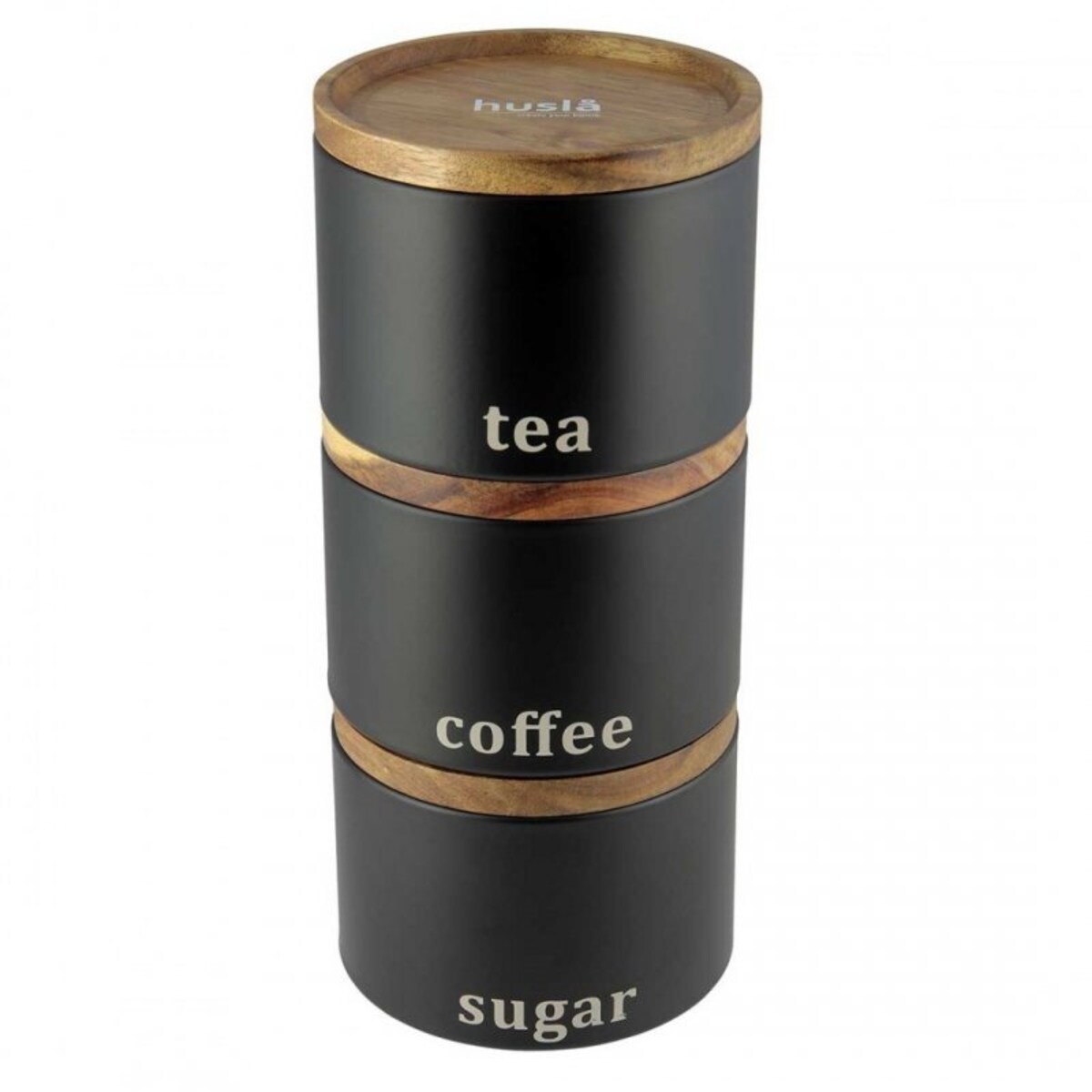 Zestaw Pojemników Kuchennych Husla Black 73949