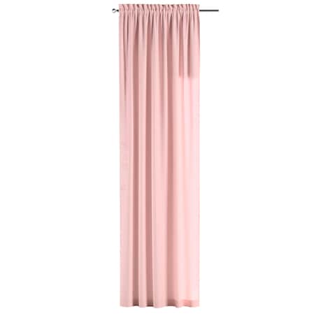 Zasłona na kanale z grzywką 1 szt. 130x245 pudrowy róż