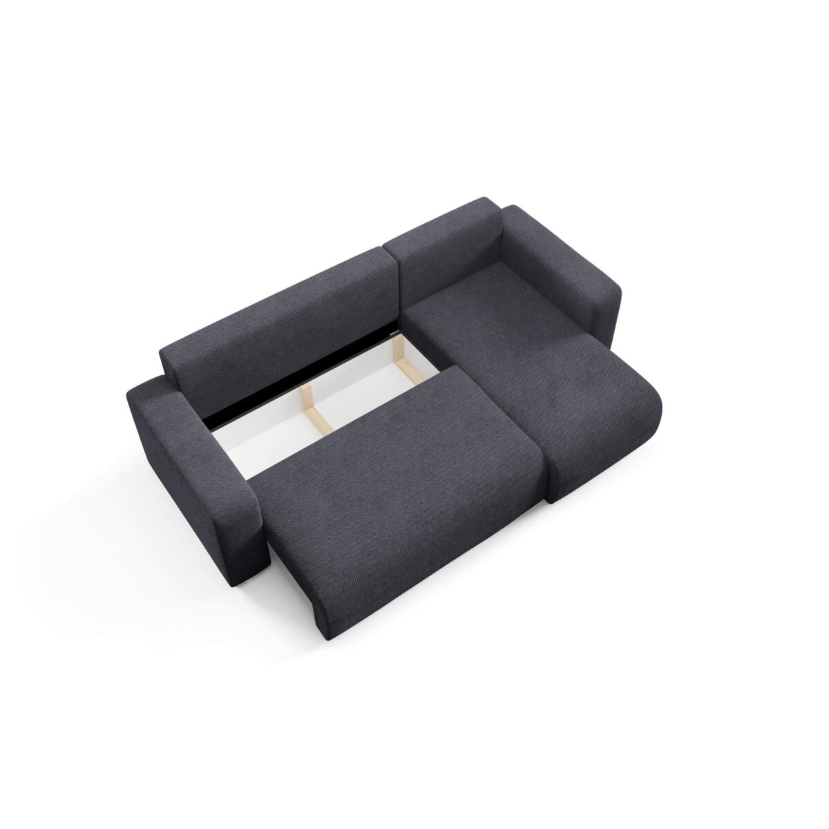 Narożnik EVORA L z pojemnikiem tkanina miękki plusz Kolor: Onega 11