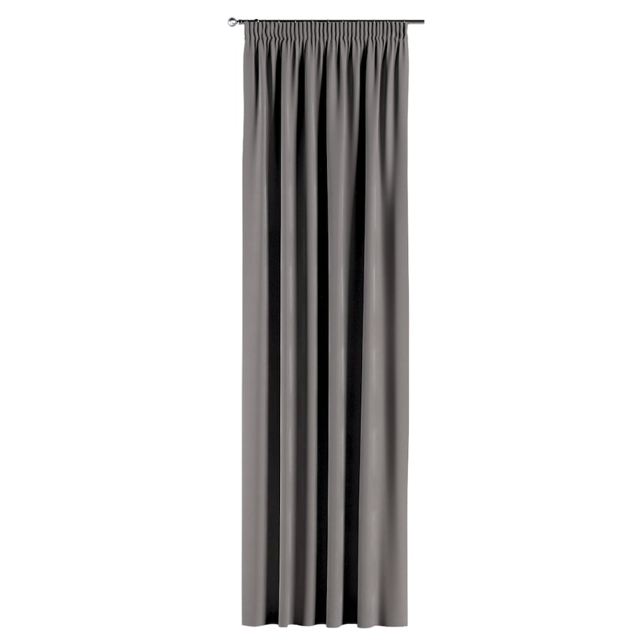 Zasłona na taśmie marszczącej 1 szt. 130x260 gołębi szary