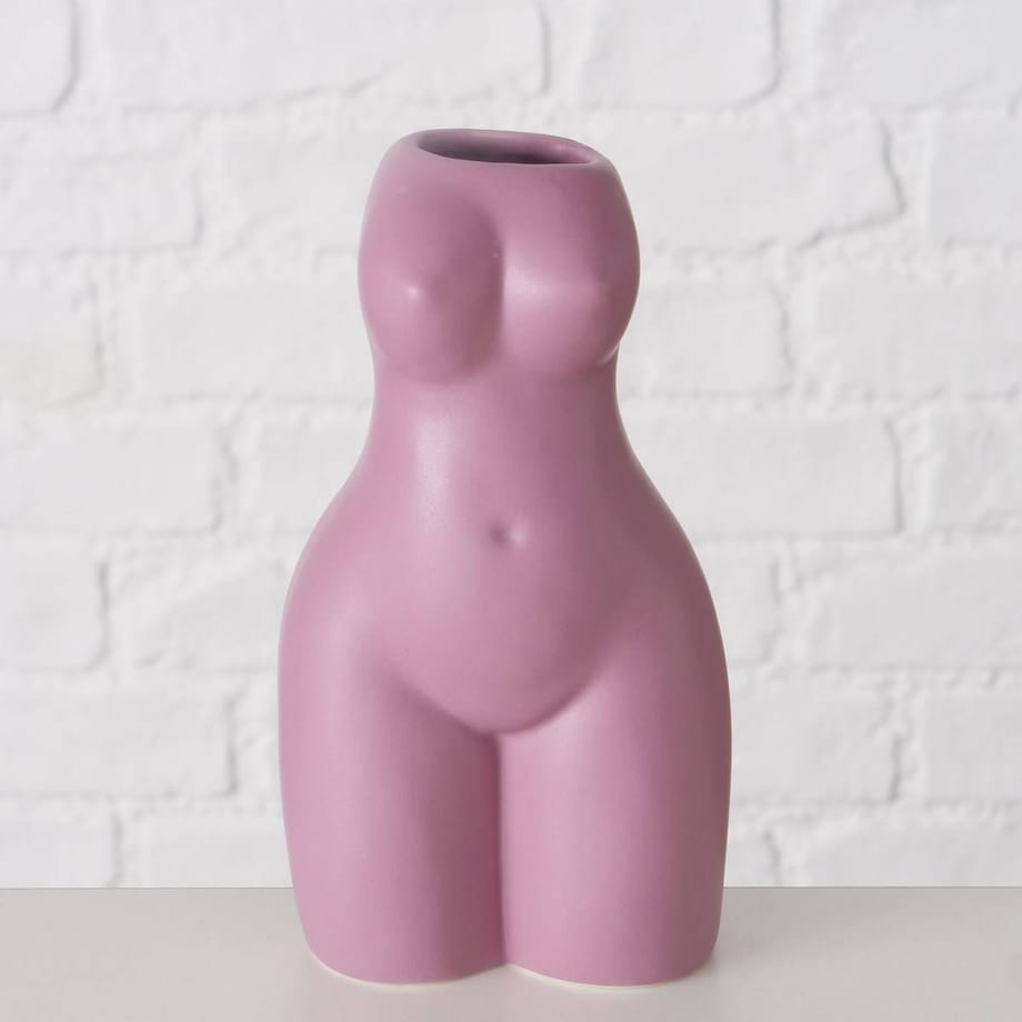 Wazon porcelanowy Aurice, kobieca sylwetka, 16 cm