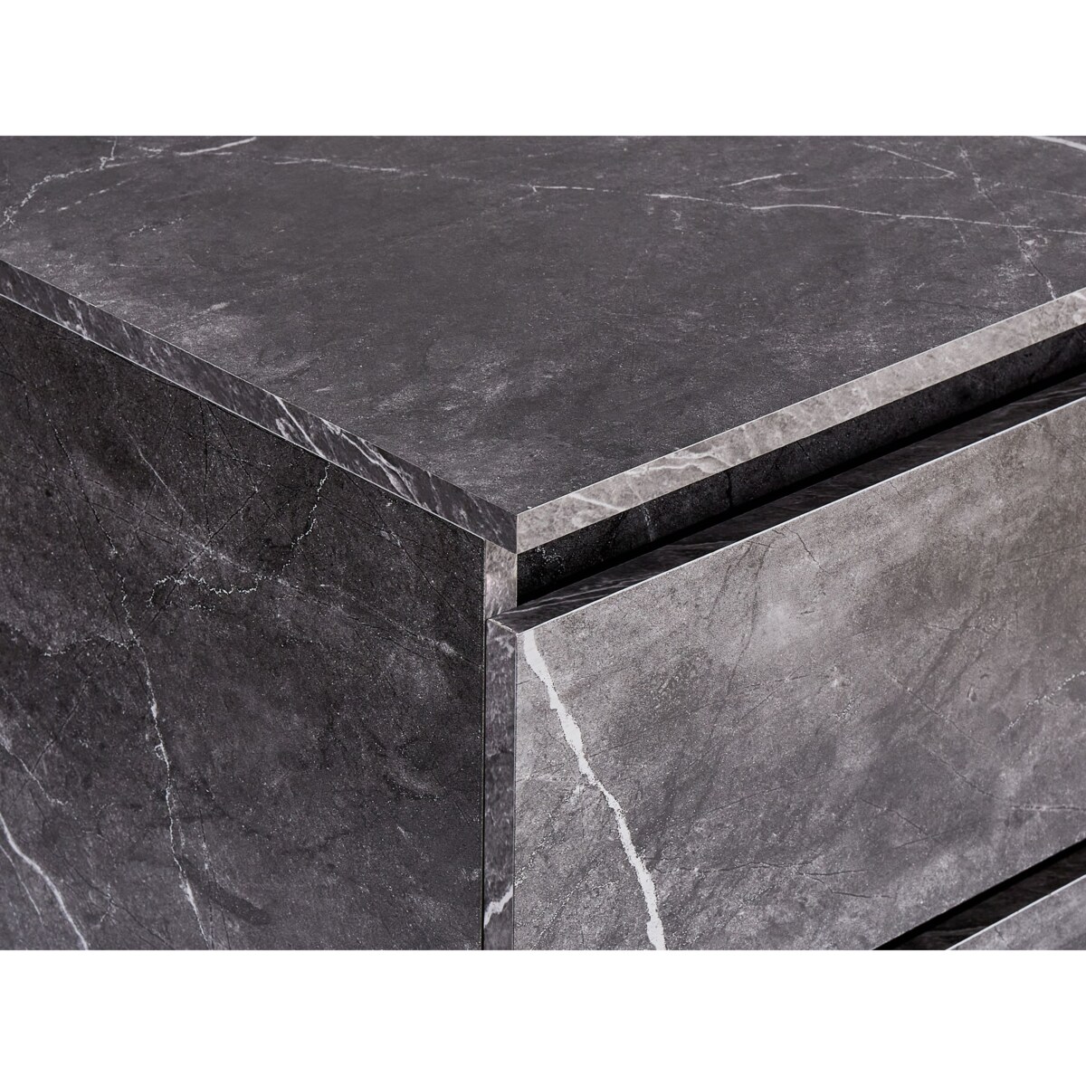 Wisząca szafka pod umywalkę SERRA 60 cm Czarny marmur