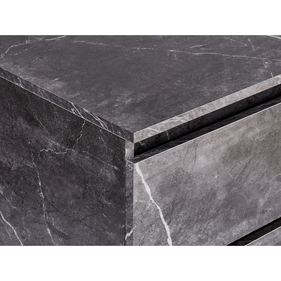 Wisząca szafka pod umywalkę SERRA 60 cm Czarny marmur