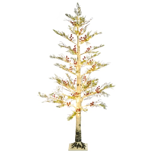 Dekoracja ogrodowa LED VASSLEN 160 cm Choinka Biały