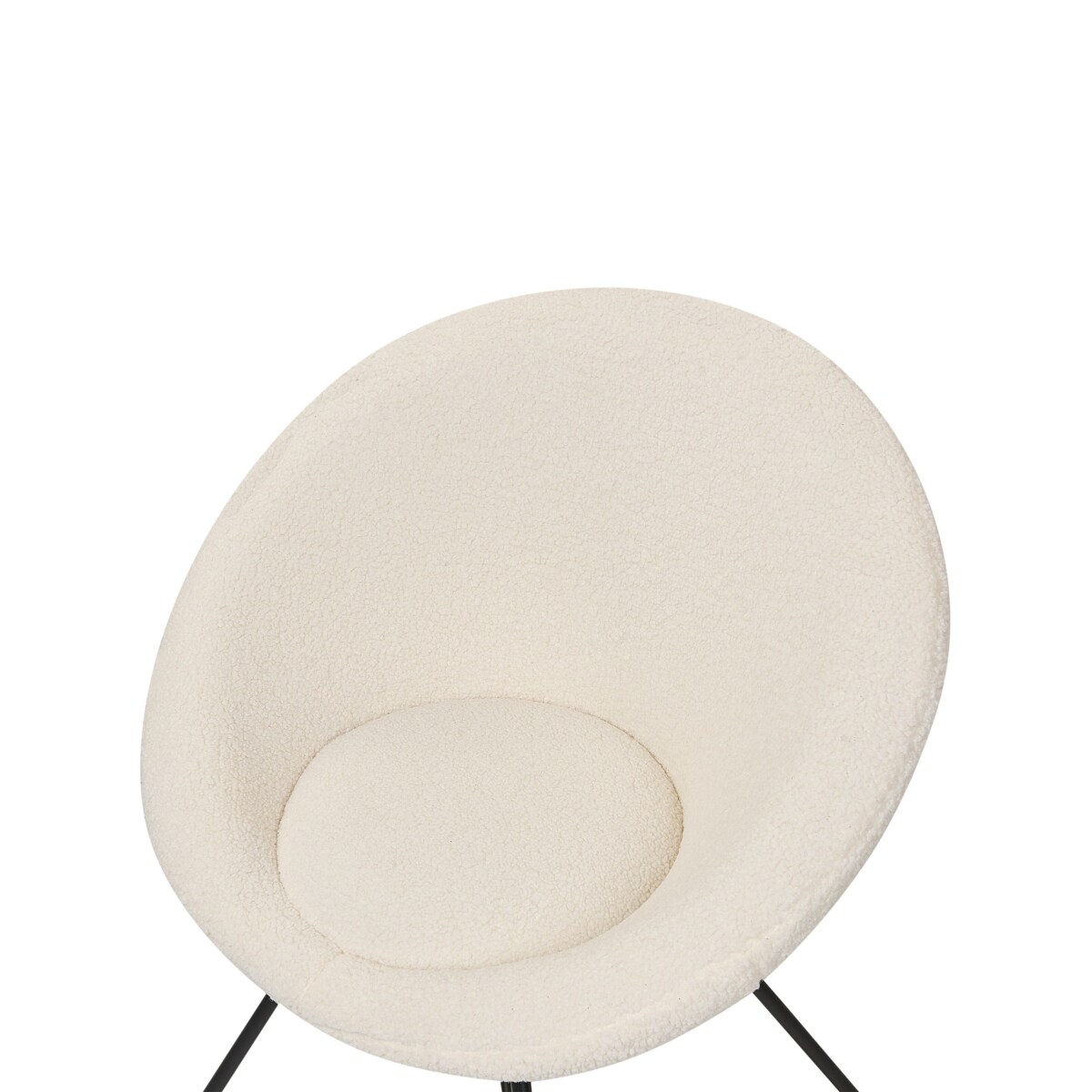 Krzesło boucle złamana biel FLOBY II