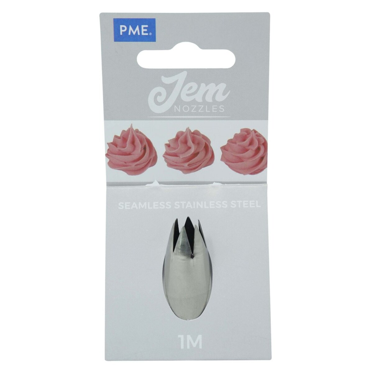 PME Stalowa końcówka dekoracyjna mała gwiazdka