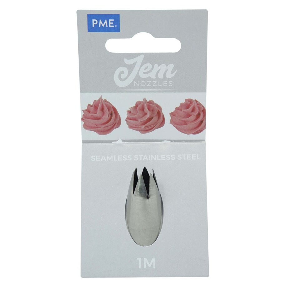 PME Stalowa końcówka dekoracyjna mała gwiazdka