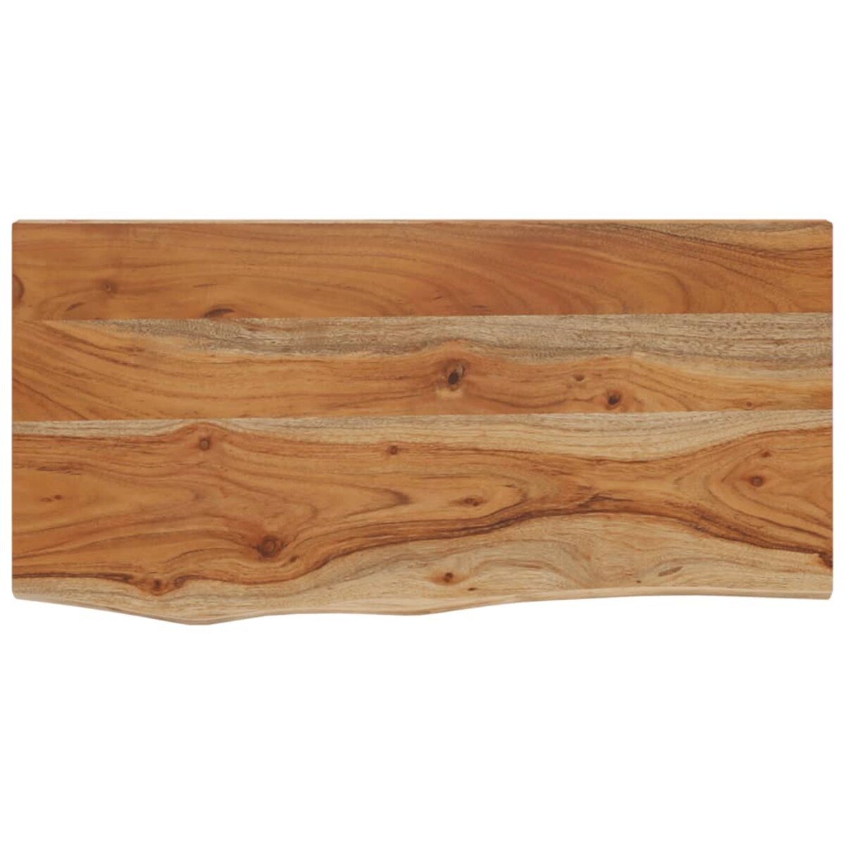 vidaXL Półka ścienna, 40x20x2,5 cm, drewno akacjowe, naturalna krawędź