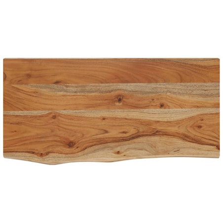vidaXL Półka ścienna, 40x20x2,5 cm, drewno akacjowe, naturalna krawędź