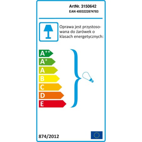 Modernistyczna LAMPKA stojąca ANANAS 3150642 Nave ceramiczna LAMPA dekoracyjny ananas na biurko biały chrom