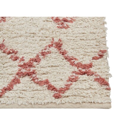 Dywan bawełniany 160 x 230 cm beżowo-różowy BUXAR