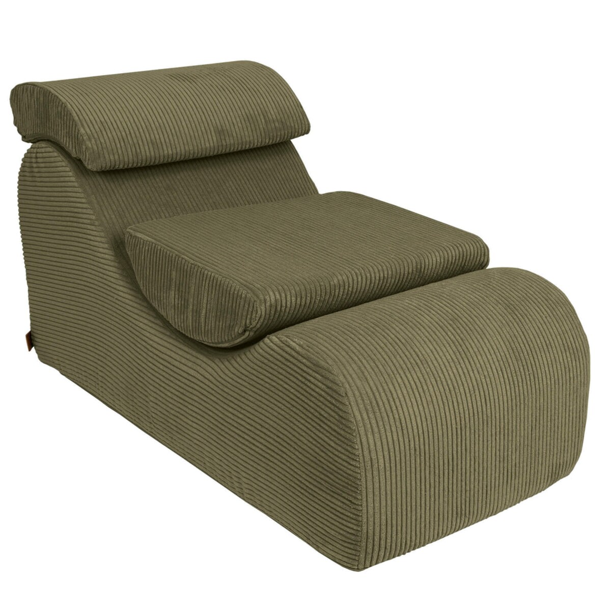 Pufa dla dzieci, Wave Lounger, Aesthetic, Khaki