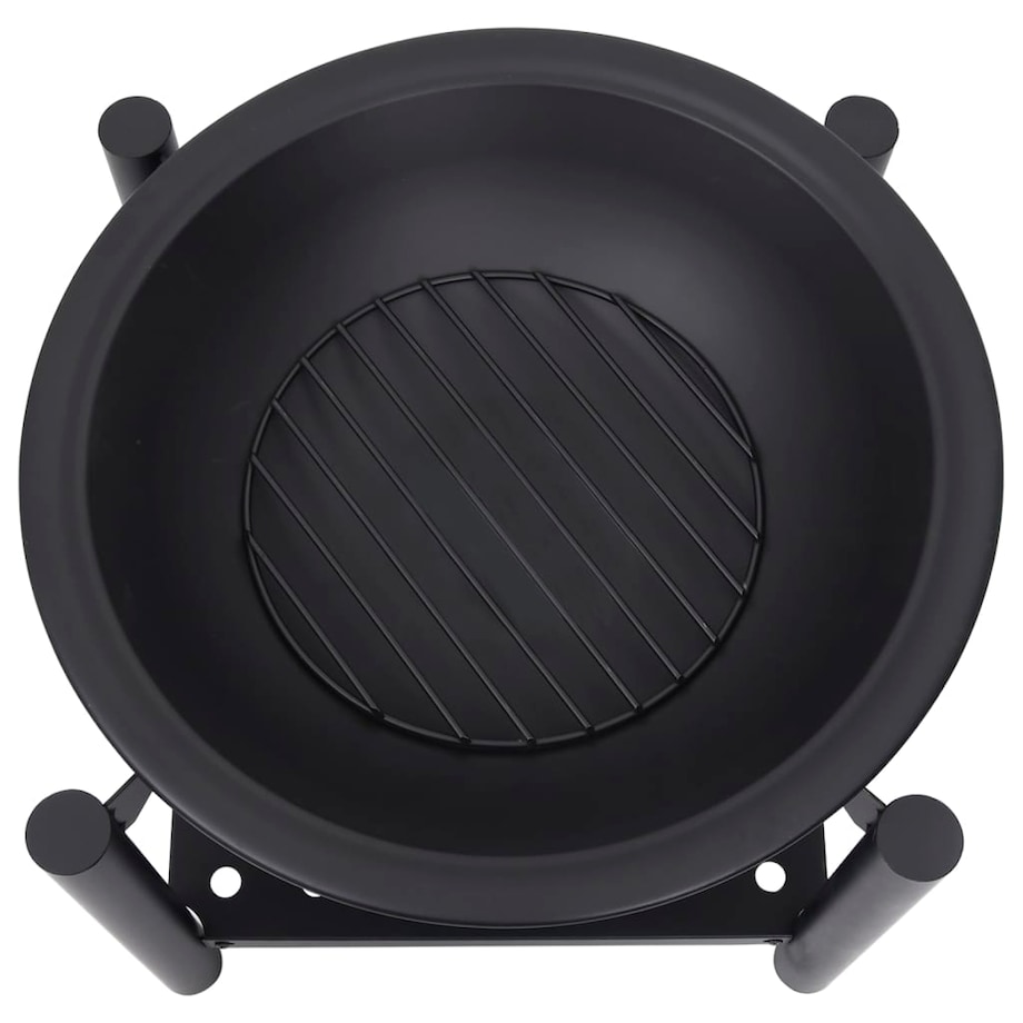 vidaXL Palenisko z pogrzebaczem, 54x54x55 cm, stalowe