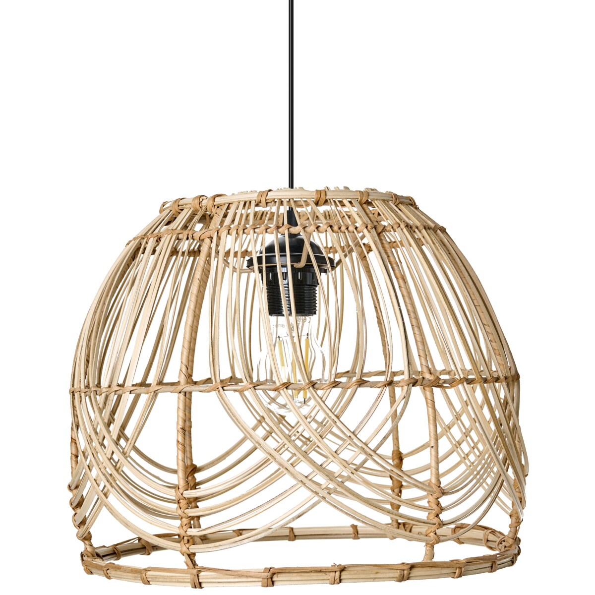 Lampa wisząca POSTRERO Rattan Naturalny