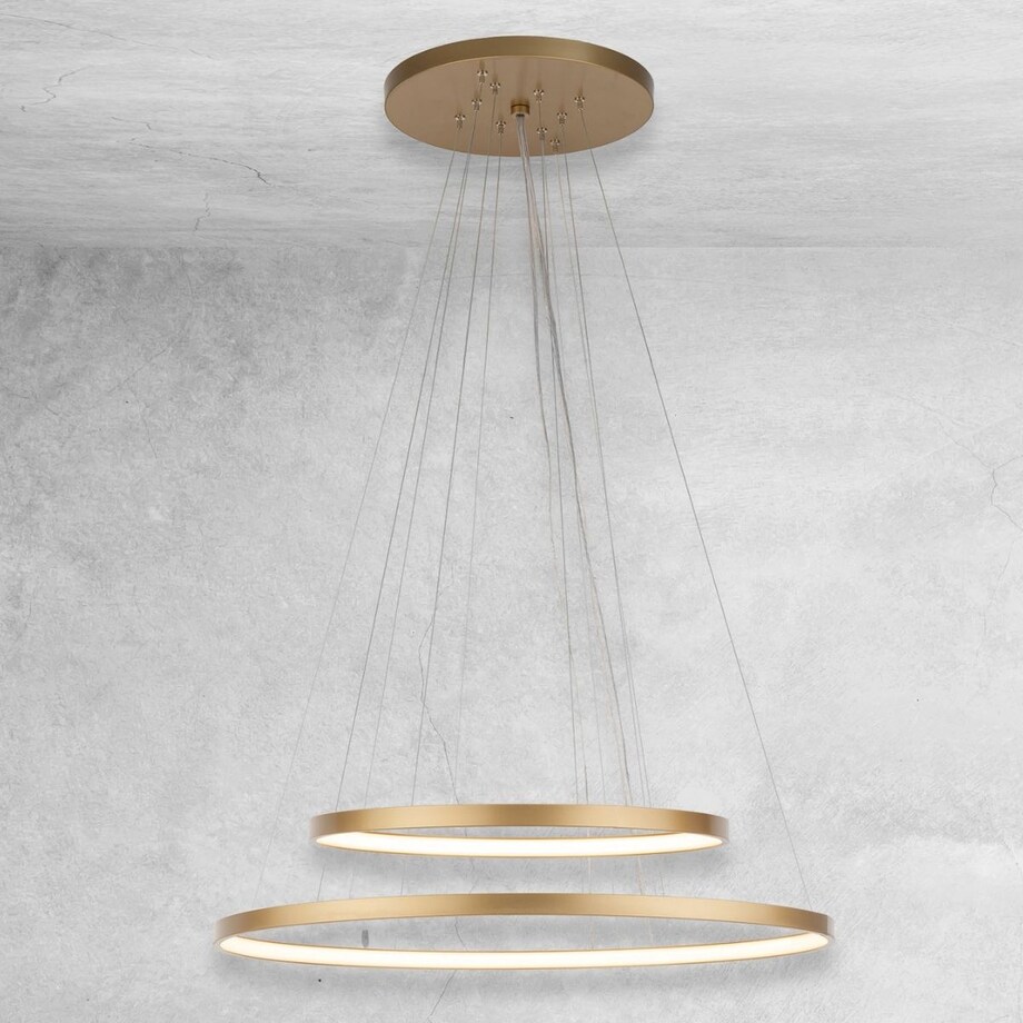 Żyrandol pierścieniowy Agari Multi 5424 Shilo LED 89W 3000K złoty