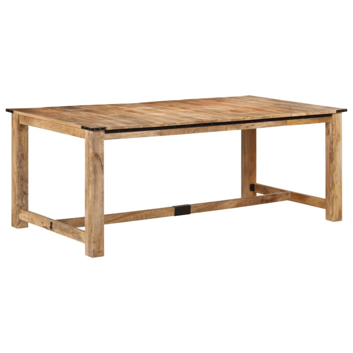 vidaXL Stół do jadalni, 200x100x75 cm, lite drewno mango