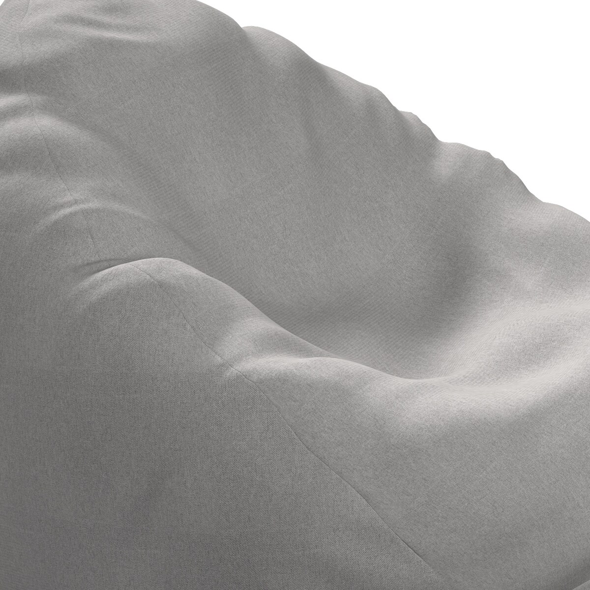 Worek do siedzenia Bowli, jasny popiel, Ø50 x 85 cm, Lollipop