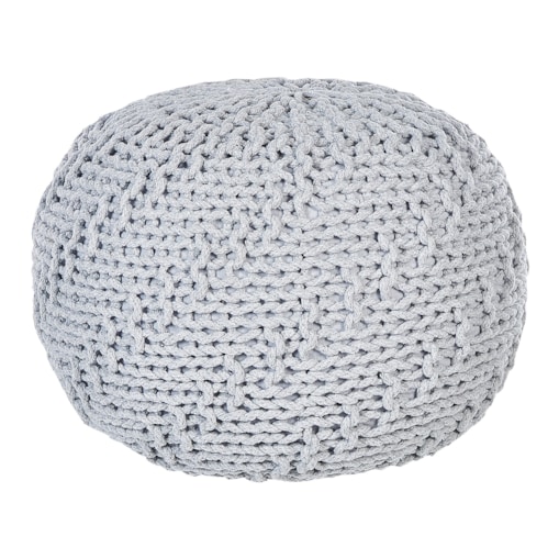 Puf 50 x 35 cm szary PRIENE