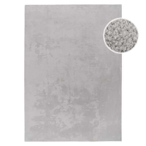 Dywan Jednokolorowy zmywalny antypoślizgowy miękki Calmia Szary 80x140