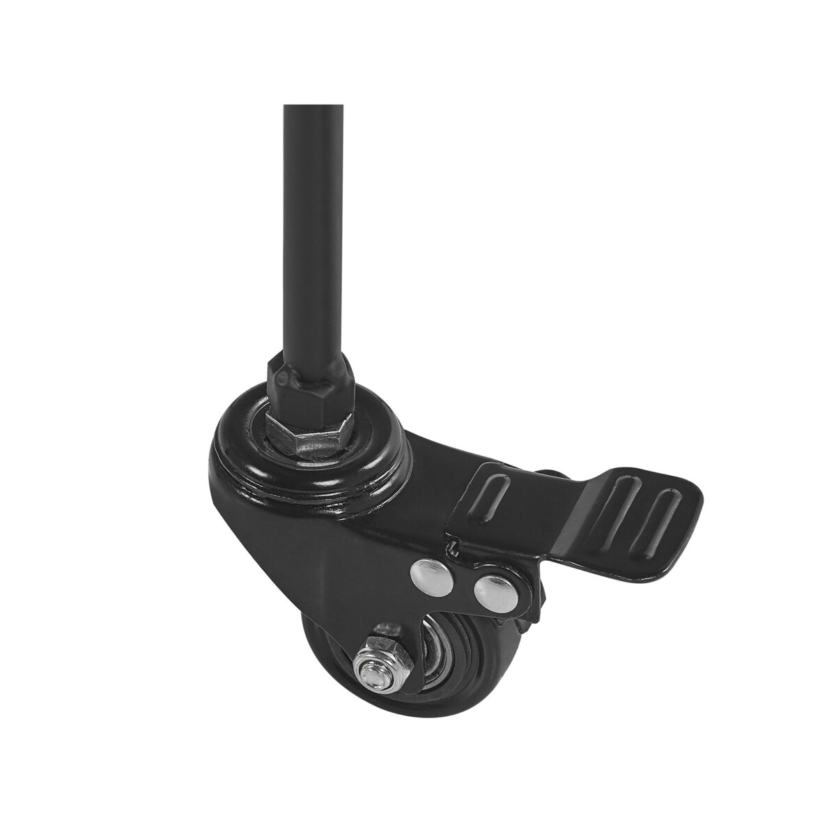 Metalowy wózek kuchenny 2-poziomowy jasne drewno z czarnym HIKO