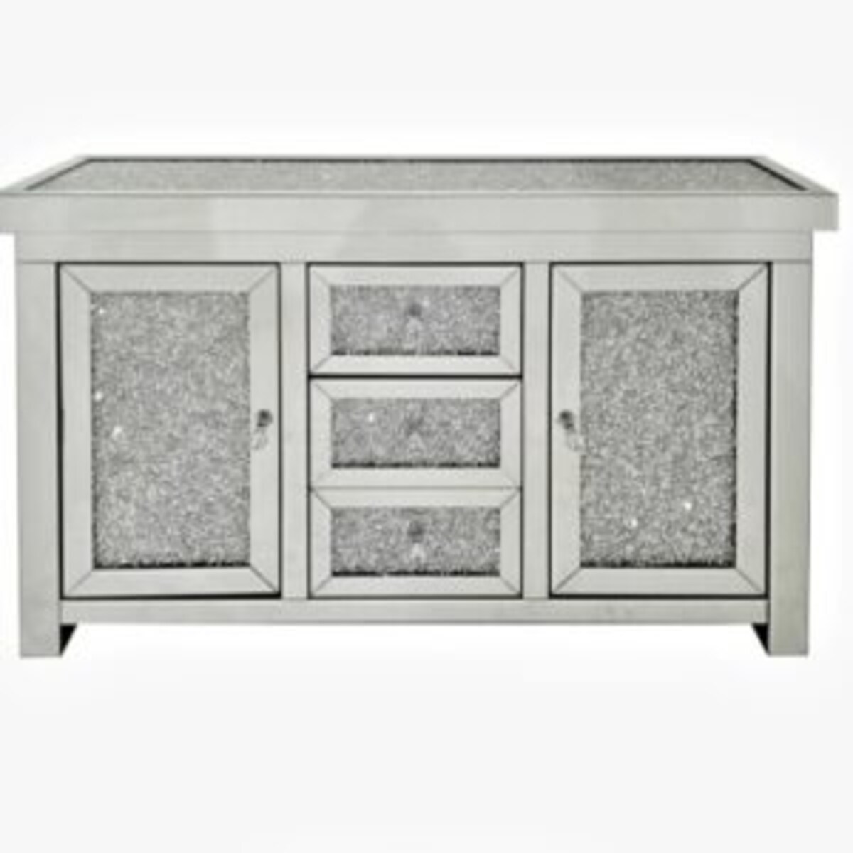 Lustrzana komoda z kryształkami Milion Diamonds Premium Glamour XL 130x35x80