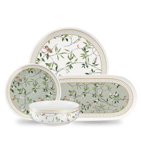 VILLA ITALIA Serwis obiadowy porcelanowy na 6 osób NORIKO mix