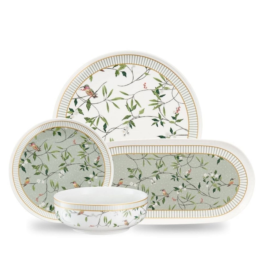 VILLA ITALIA Serwis obiadowy porcelanowy na 6 osób NORIKO mix