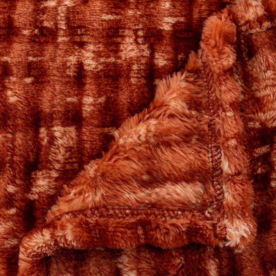 Pled 125x150 cm SELATU pomarańczowy