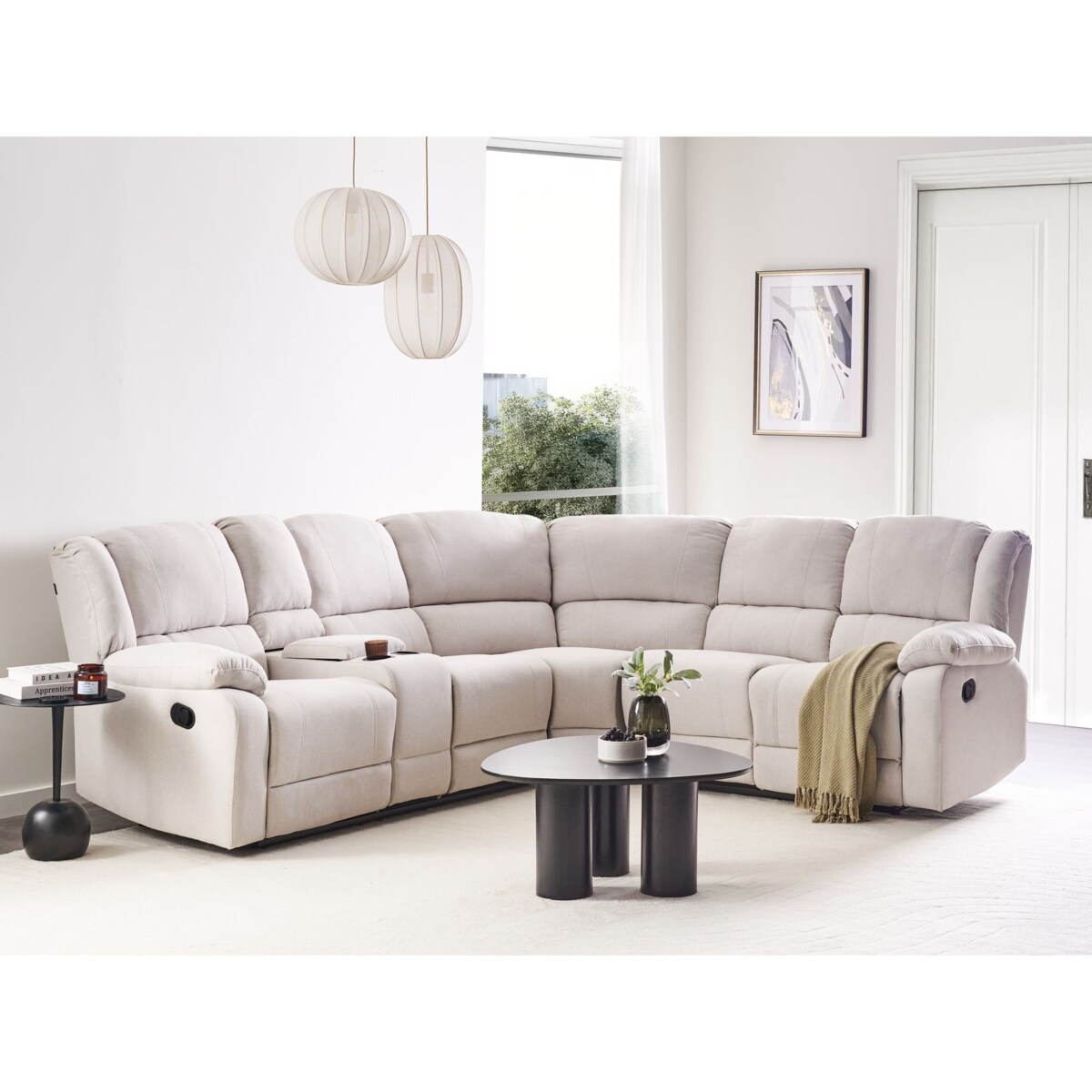 Narożnik ROKKE Jasnobeżowy Lewostronny