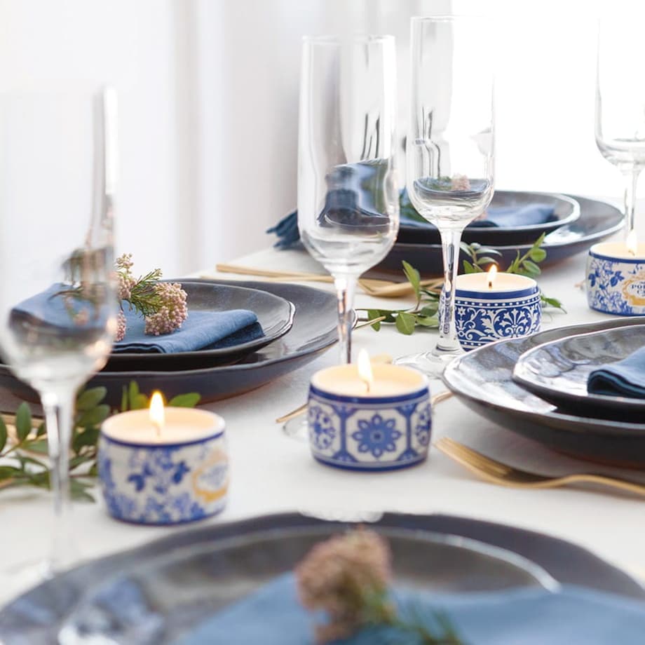 Świeca Portus Cale Gold & Blue zestaw 3szt