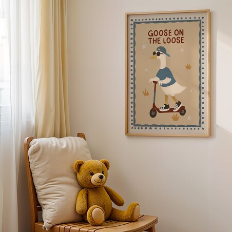 plakat gęś na wolności 70x100