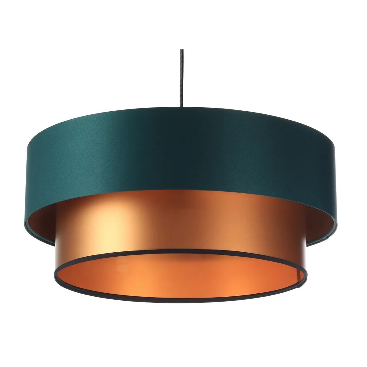 Lampa wisząca DOUBLE GREEN 40 zielona/miedziana