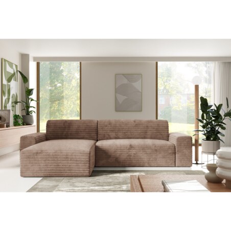 Narożnik COCO L z funkcją spania Kolor: TILIA 17