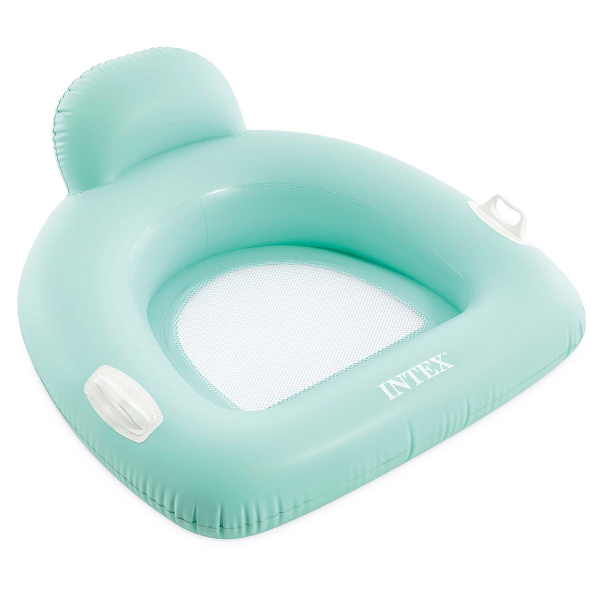 Fotel materac dmuchany Intex 56801 do pływania miętowy Lounge plażowy