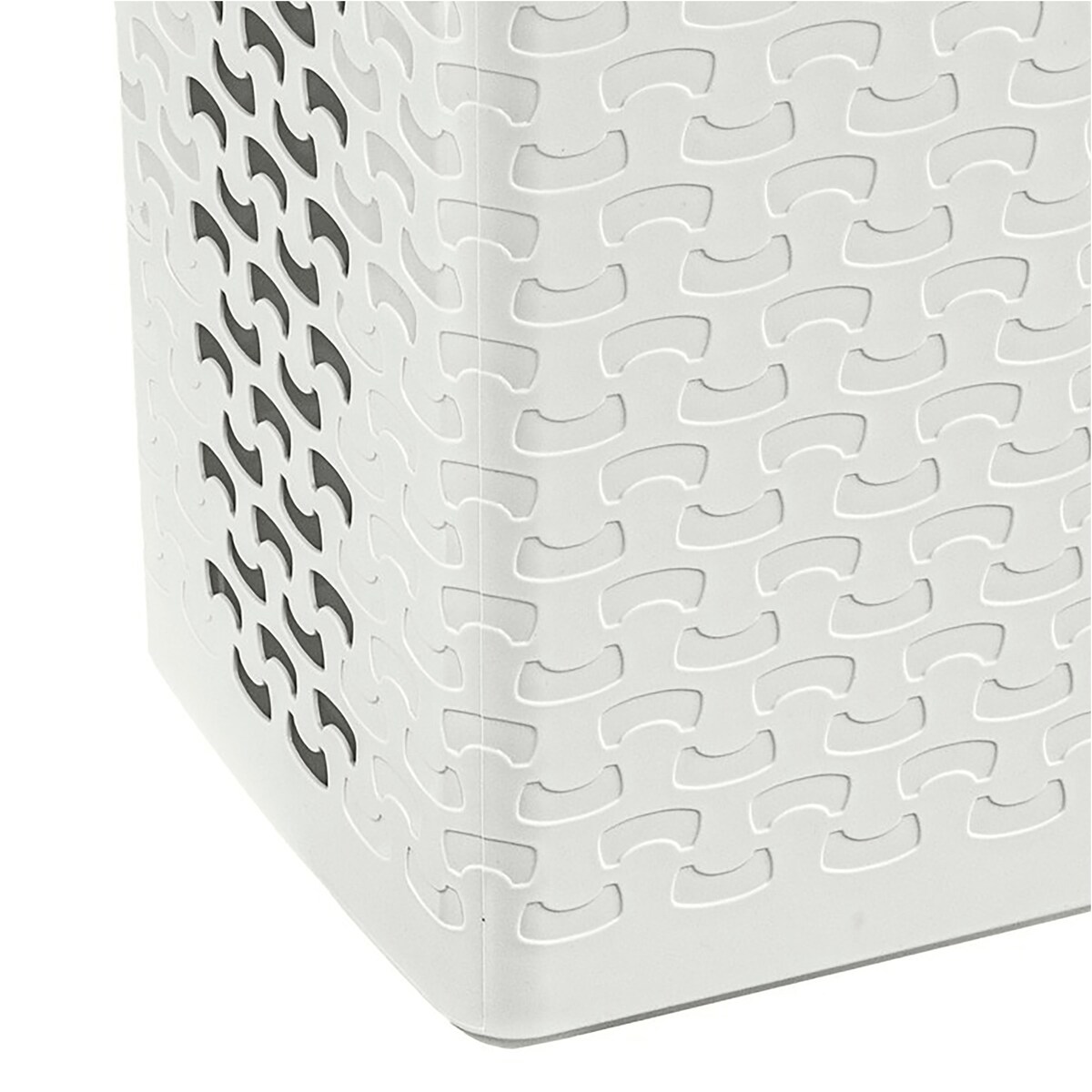 Kosz Na Pranie Bieliznę Wolnostojący Łazienkowy 35 L Biały