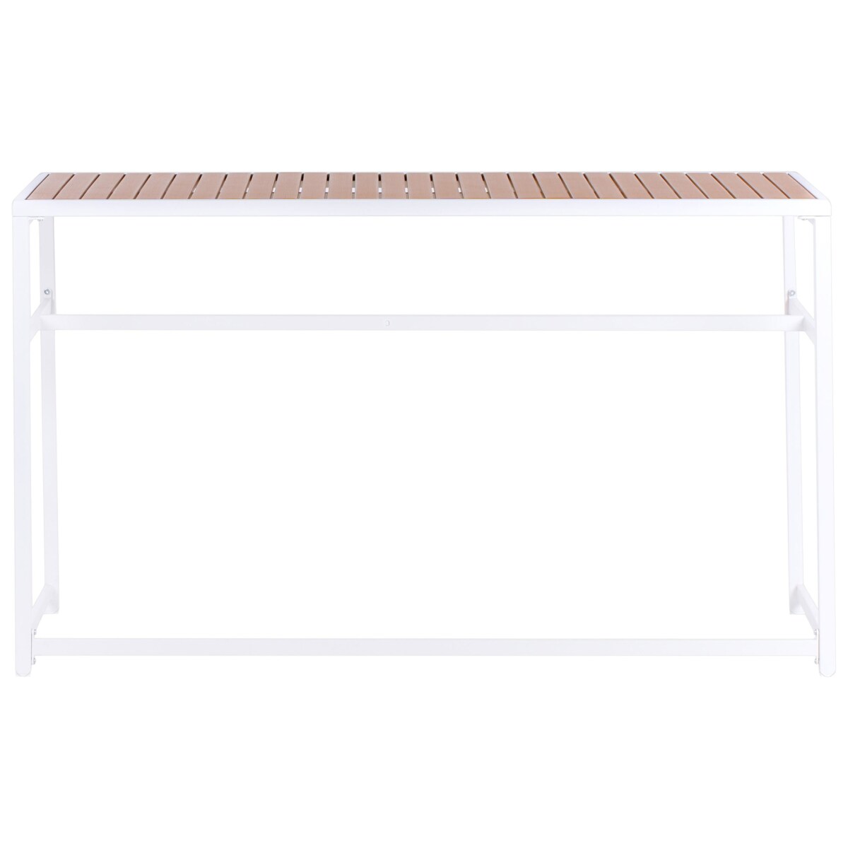 Stolik ogrodowy barowy AVETRANA 150 cm 50 cm Brązowy/ biały