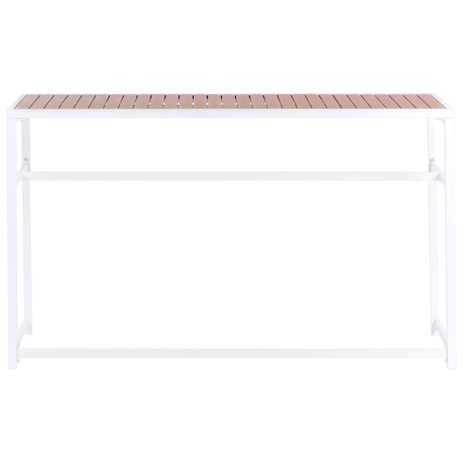 Stolik ogrodowy barowy AVETRANA 150 cm 50 cm Brązowy/ biały
