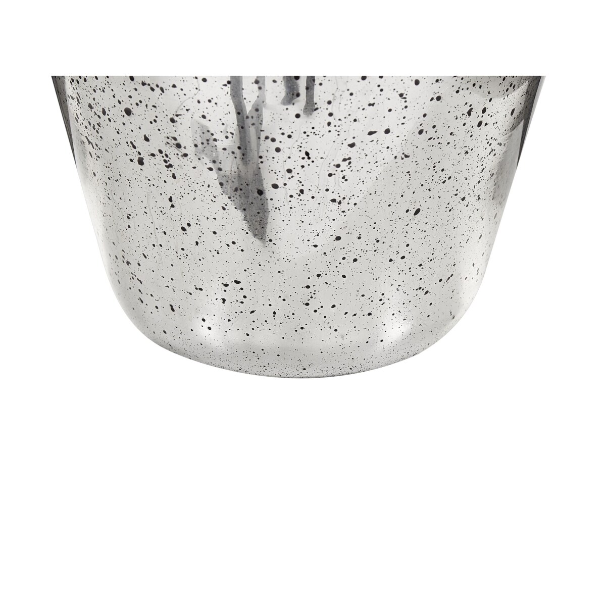 Wazon na kwiaty szklany srebrny KACHORI